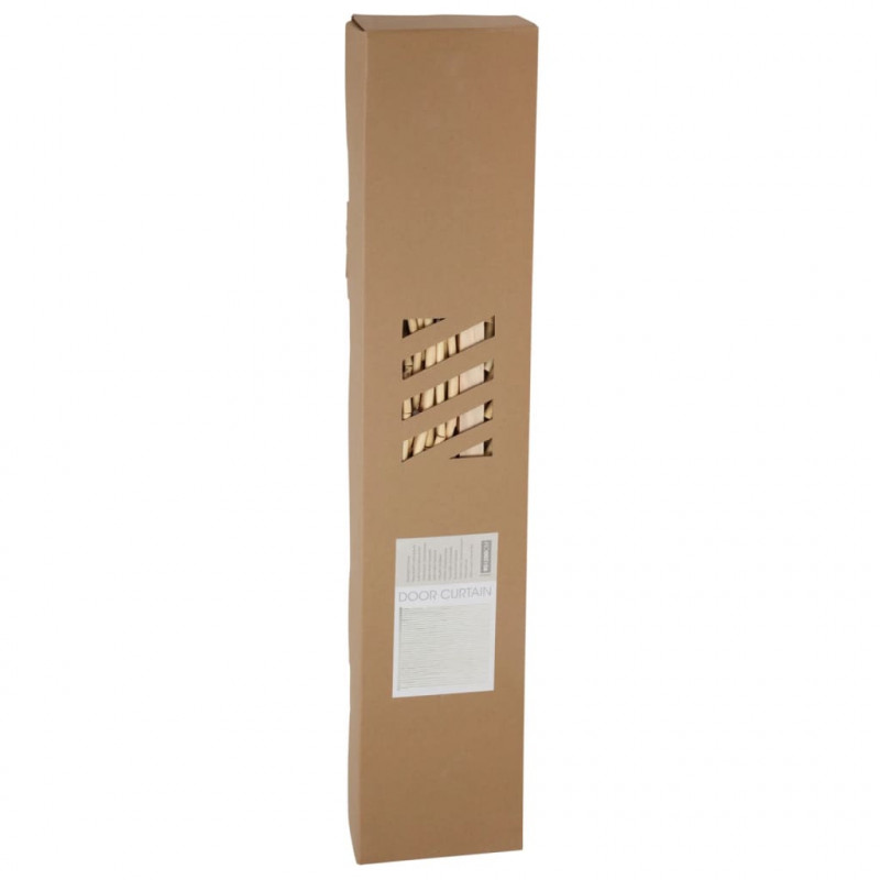 H&S Collection Kurtyna na drzwi, 90x200 cm, sorgo, naturalna