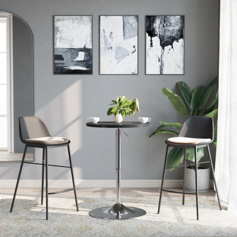 Podstawa stolika barowego, 45x90 cm, chromowana stal