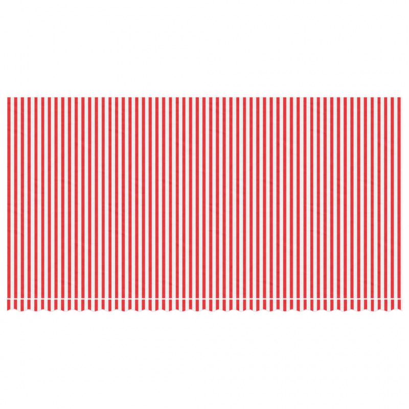Tkanina na wymianę do markizy, czerwono-białe paski, 6x3 m