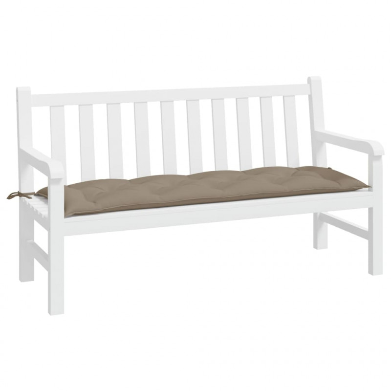 Poduszka na ławkę ogrodową, taupe, 150x50x7 cm, tkanina