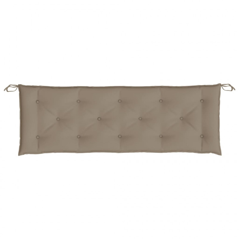 Poduszka na ławkę ogrodową, taupe, 150x50x7 cm, tkanina