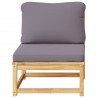 Krzesło ogrodowe z poduszkami, lite drewno akacjowe