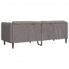 Sofa 3-osobowa, kolor taupe, tapicerowana tkaniną