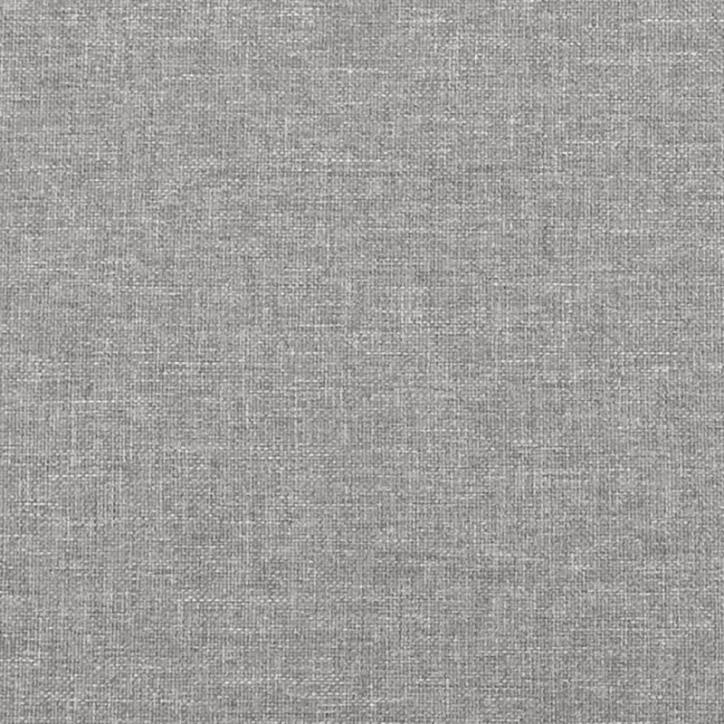 Łóżko kontynentalne z materacem, jasnoszare, 120x190 cm tkanina