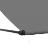 Markiza zwijana, antracytowa, 400x150 cm, tkanina i stal