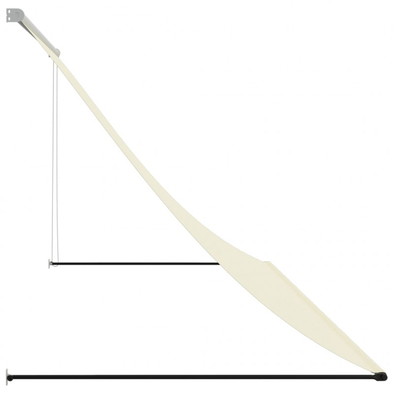 Markiza zwijana, kremowa, 300x150 cm, tkanina i stal