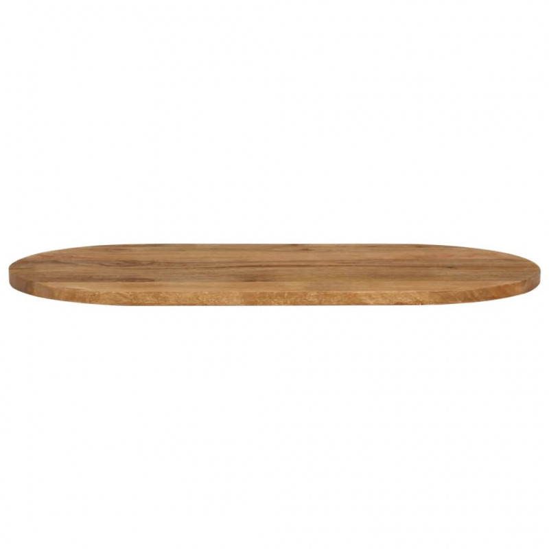 Blat stołu, 100x40x2,5 cm, owalny, lite drewno mango