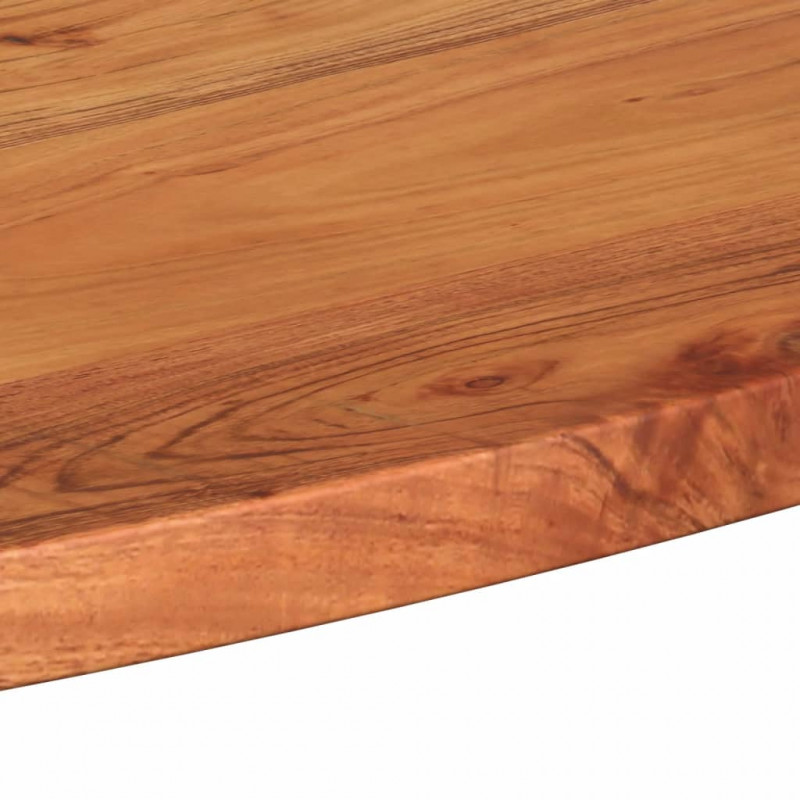 Blat do stołu, 110x40x2,5 cm, owalny, lite drewno akacjowe