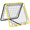 Rebounder piłkarski, dwustronny, regulowany, żółto-czarny, stal