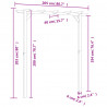 Pergola ogrodowa, 205 x 40 x 203 cm, drewno