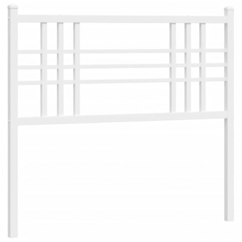 Metalowe wezgłowie, białe, 107 cm