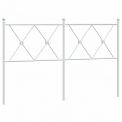 Metalowe wezgłowie, białe, 140 cm