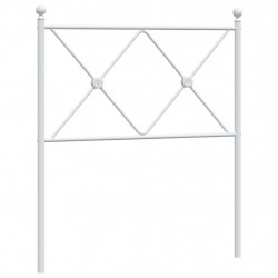 Metalowe wezgłowie, białe, 80 cm