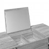 Toaletka z lustrem, szary dąb sonoma, 100x45x76 cm