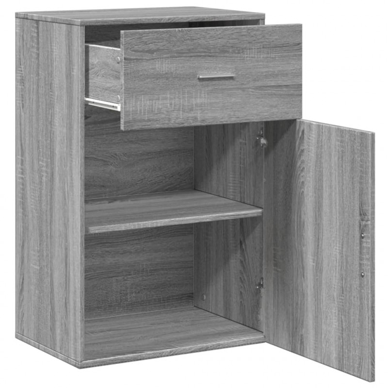 Szafka, szary dąb sonoma, 56,5x39x90cm, materiał drewnopochodny