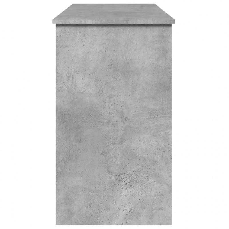 Toaletka z lustrem, szarość betonu, 100x45x76 cm