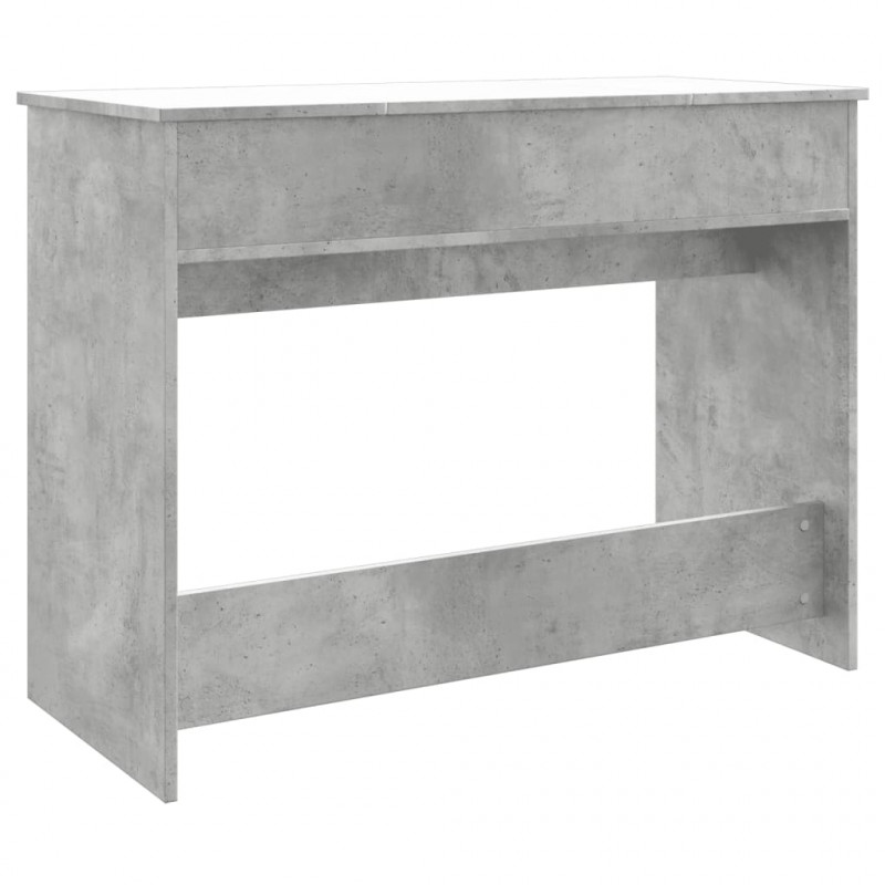 Toaletka z lustrem, szarość betonu, 100x45x76 cm