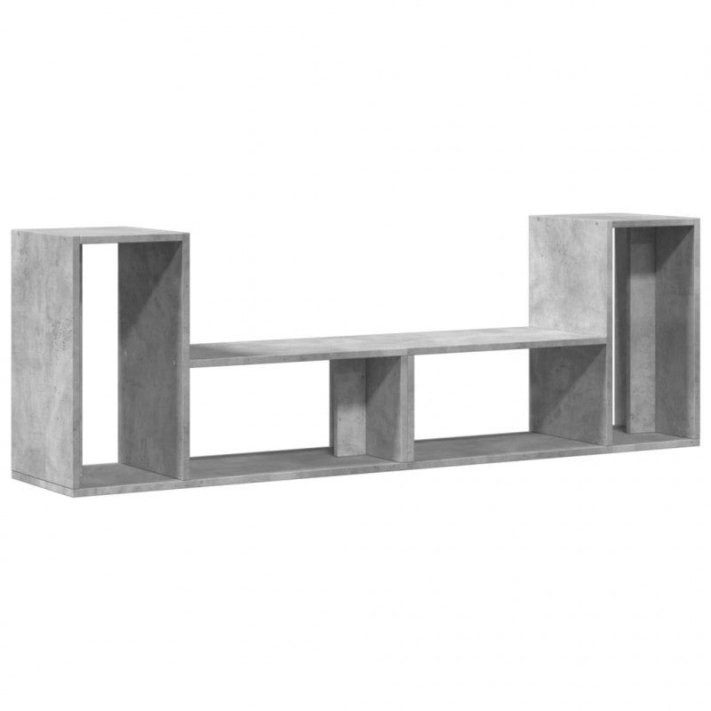 Szafki pod telewizor, 2 szt., szarość betonu, 75x30x50 cm