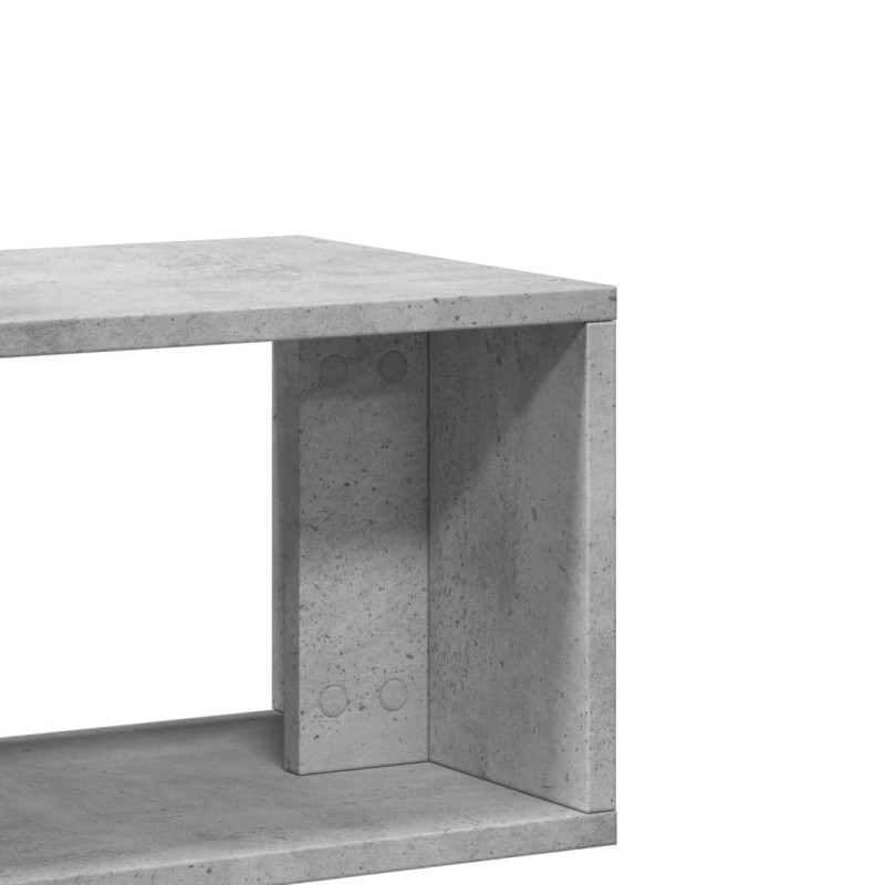 Szafki pod telewizor, 2 szt., szarość betonu, 75x30x50 cm
