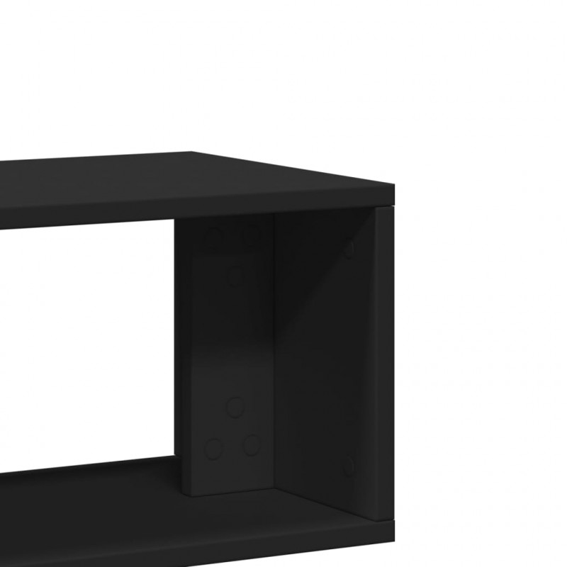 Szafki pod telewizor, 2 szt., czarne, 100x30x50 cm