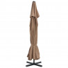 Parasol ogrodowy na słupku aluminiowym, 500 cm, taupe