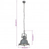 Lampa wisząca, 34x34x146 cm, aluminium