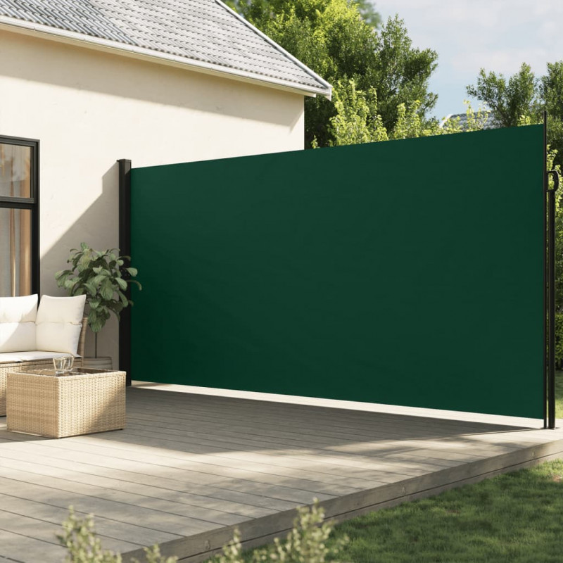 Zwijana markiza boczna, ciemnozielona, 220x500 cm