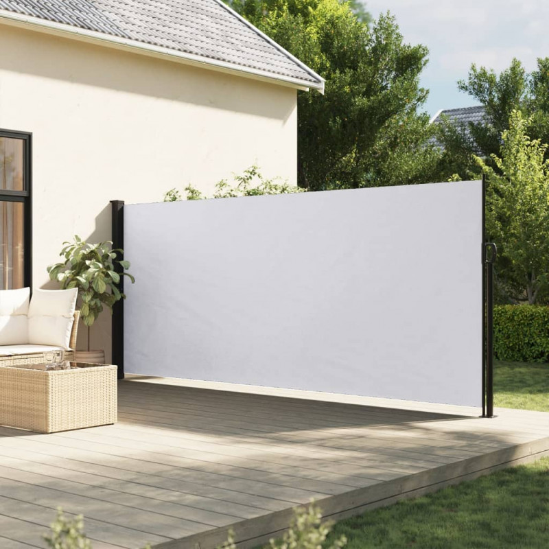 Zwijana markiza boczna, biała, 180x500 cm