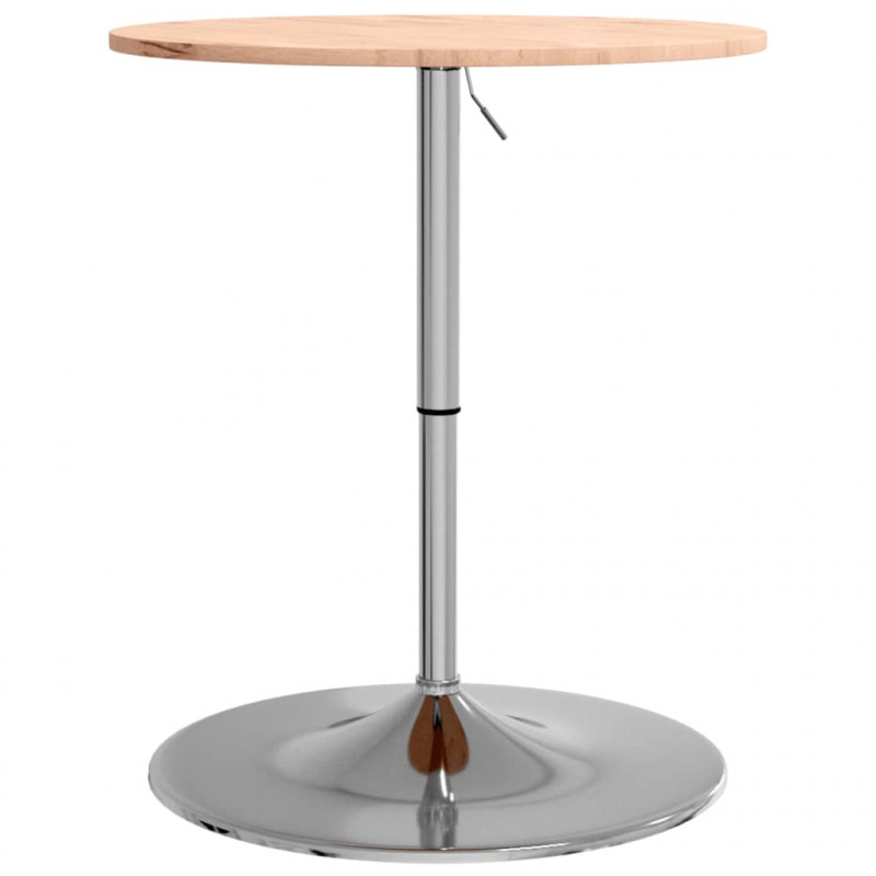 Stolik barowy, Ø60x89,5 cm, lite drewno bukowe