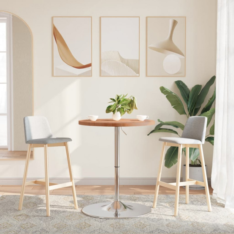 Stolik barowy, Ø60x90,5 cm, lite drewno bukowe