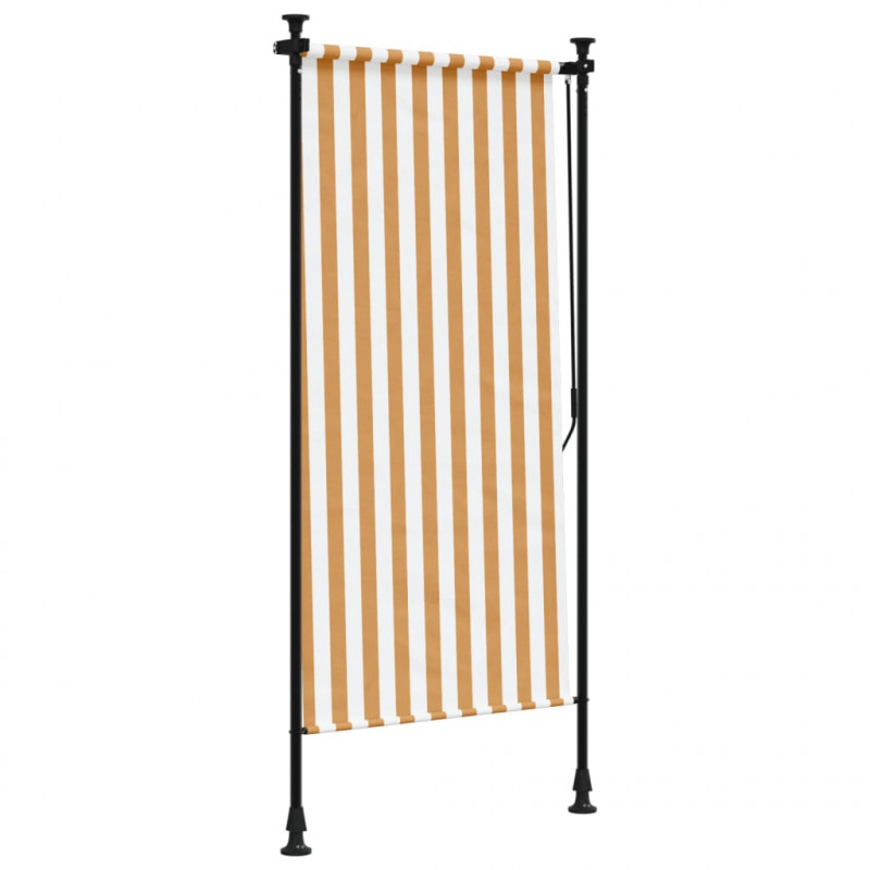 Roleta zewnętrzna, pomarańczowo-biała, 100x270 cm