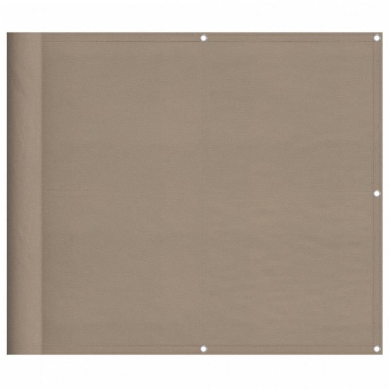 Parawan balkonowy, taupe, 90x800 cm, 100% poliester Oxford