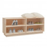 Szafka na buty, 110x34x45 cm, lite drewno sosnowe