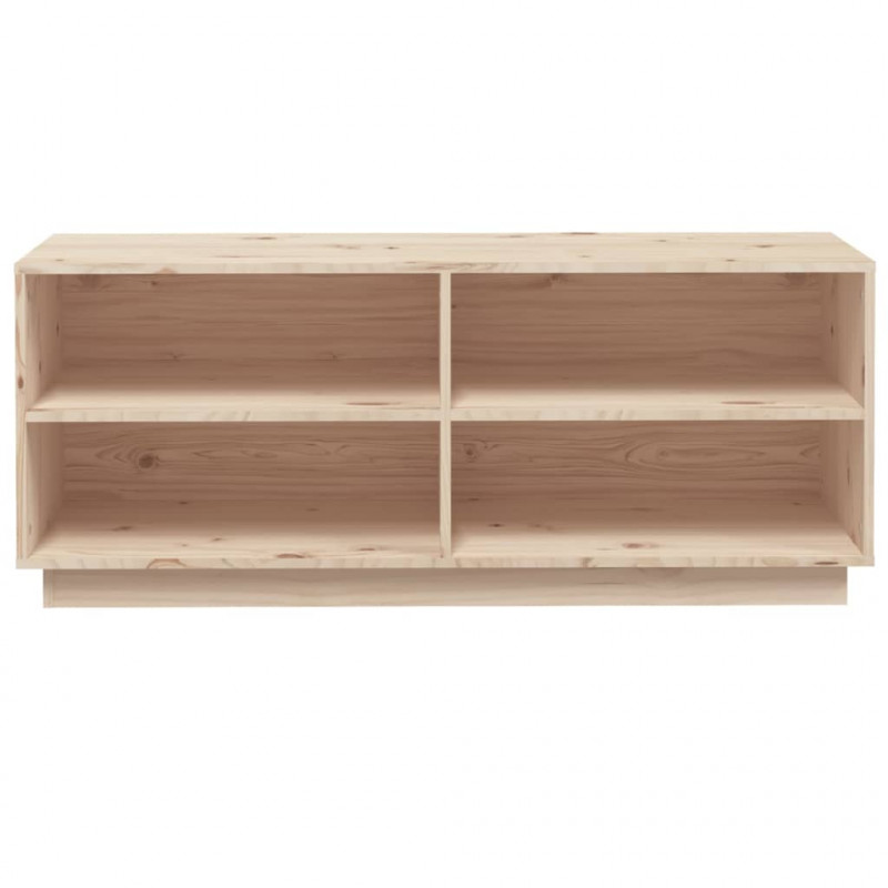 Szafka na buty, 110x34x45 cm, lite drewno sosnowe