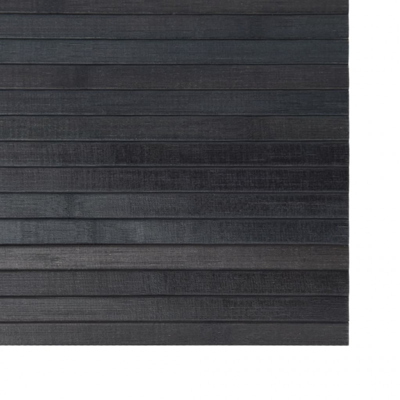 Dywan prostokątny, szary, 100x200 cm, bambusowy