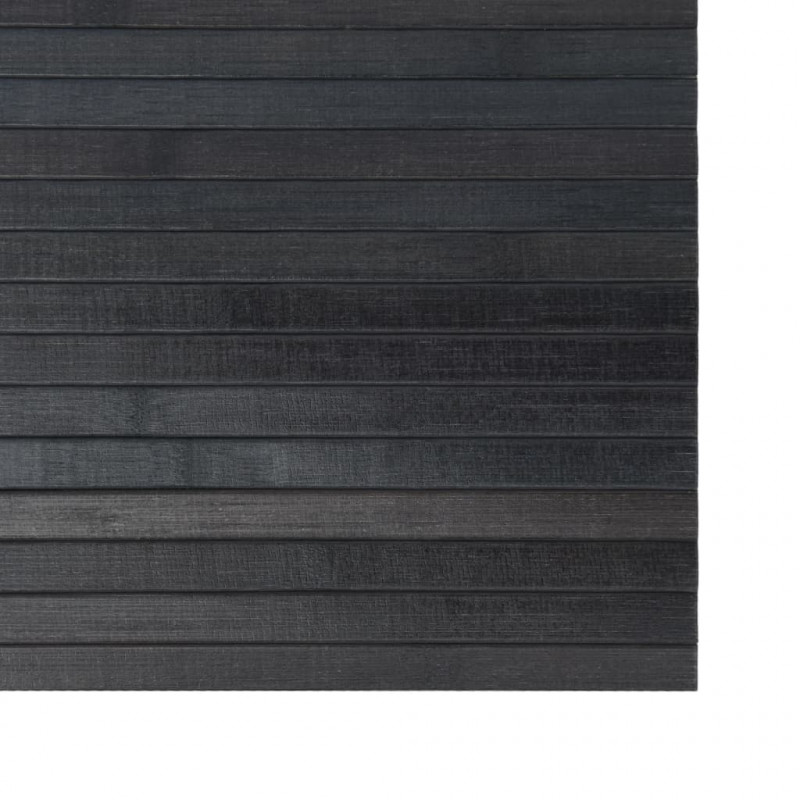 Dywan prostokątny, szary, 100x400 cm, bambusowy