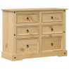 Komoda Corona, 120x48x91 cm, lite drewno sosnowe