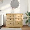 Komoda Corona, 120x48x91 cm, lite drewno sosnowe