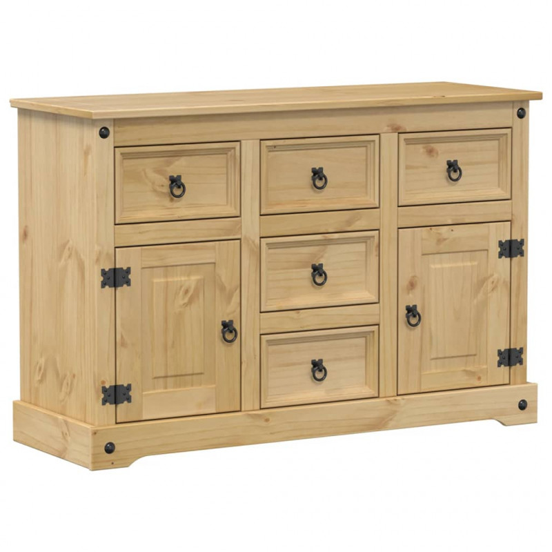 Komoda Corona, 115x40x76 cm, lite drewno sosnowe