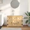 Komoda Corona, 115x40x76 cm, lite drewno sosnowe