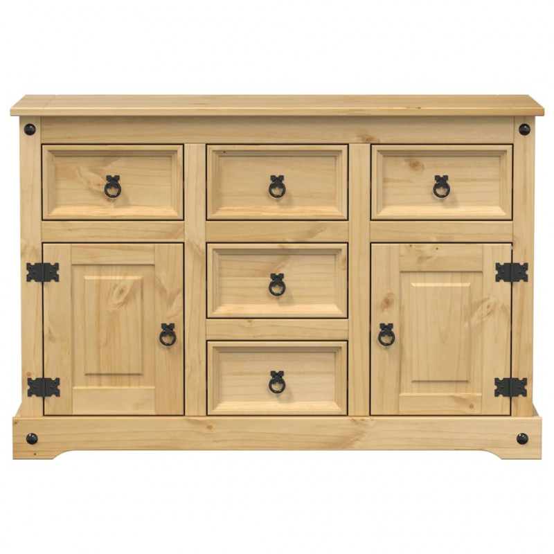 Komoda Corona, 115x40x76 cm, lite drewno sosnowe