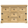 Komoda Corona, 115x40x76 cm, lite drewno sosnowe
