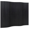 Parawan, czarny, 165x250 cm, bambusowy