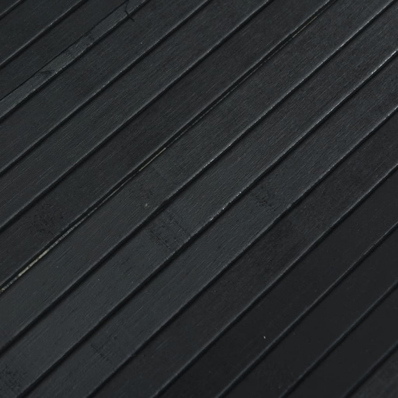 Parawan, czarny, 165x250 cm, bambusowy