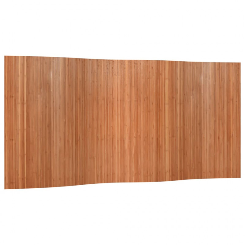 Parawan, brązowy, 165x400 cm, bambusowy