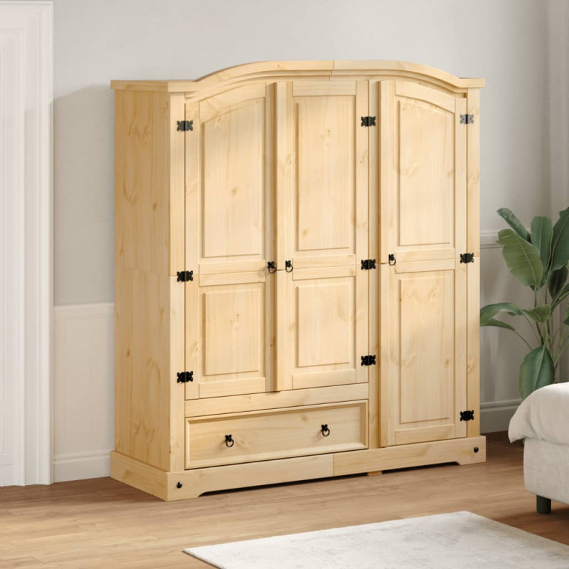 Szafa Corona, 151,5x52x170 cm, lite drewno sosnowe