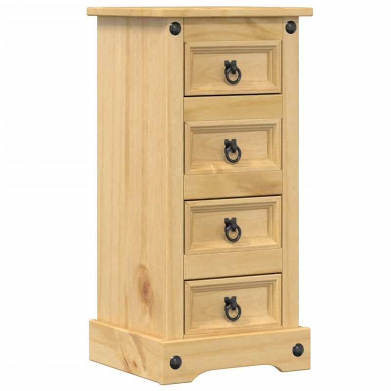 Szafka nocna Corona, 35x32,5x74 cm, lite drewno sosnowe