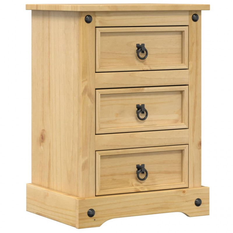 Szafka nocna Corona, 45x35x64 cm, lite drewno sosnowe