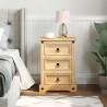 Szafka nocna Corona, 45x35x64 cm, lite drewno sosnowe