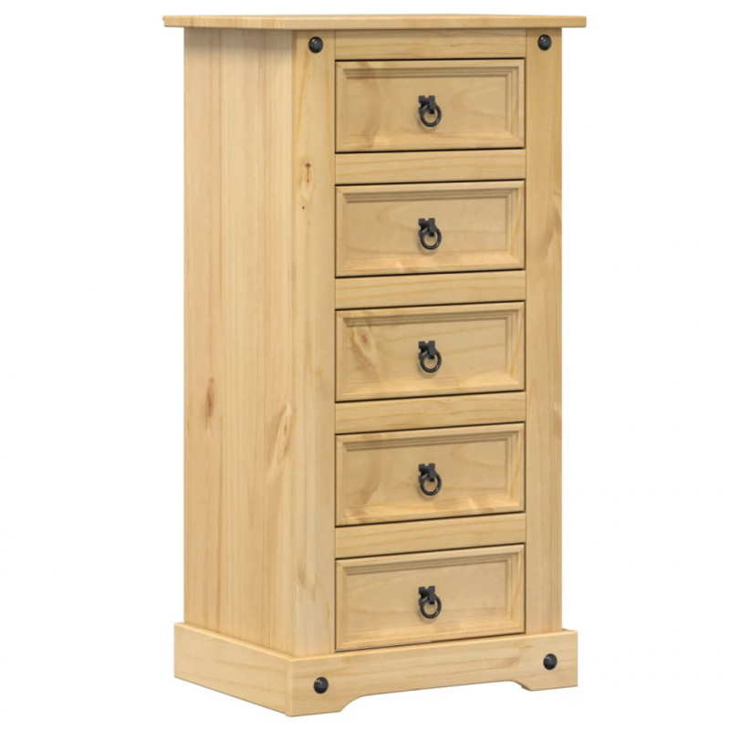 Szafka nocna Corona, 53x39x103 cm, lite drewno sosnowe